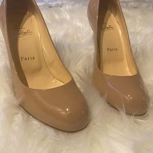 Louboutin Nude Simple Pumps 100mm